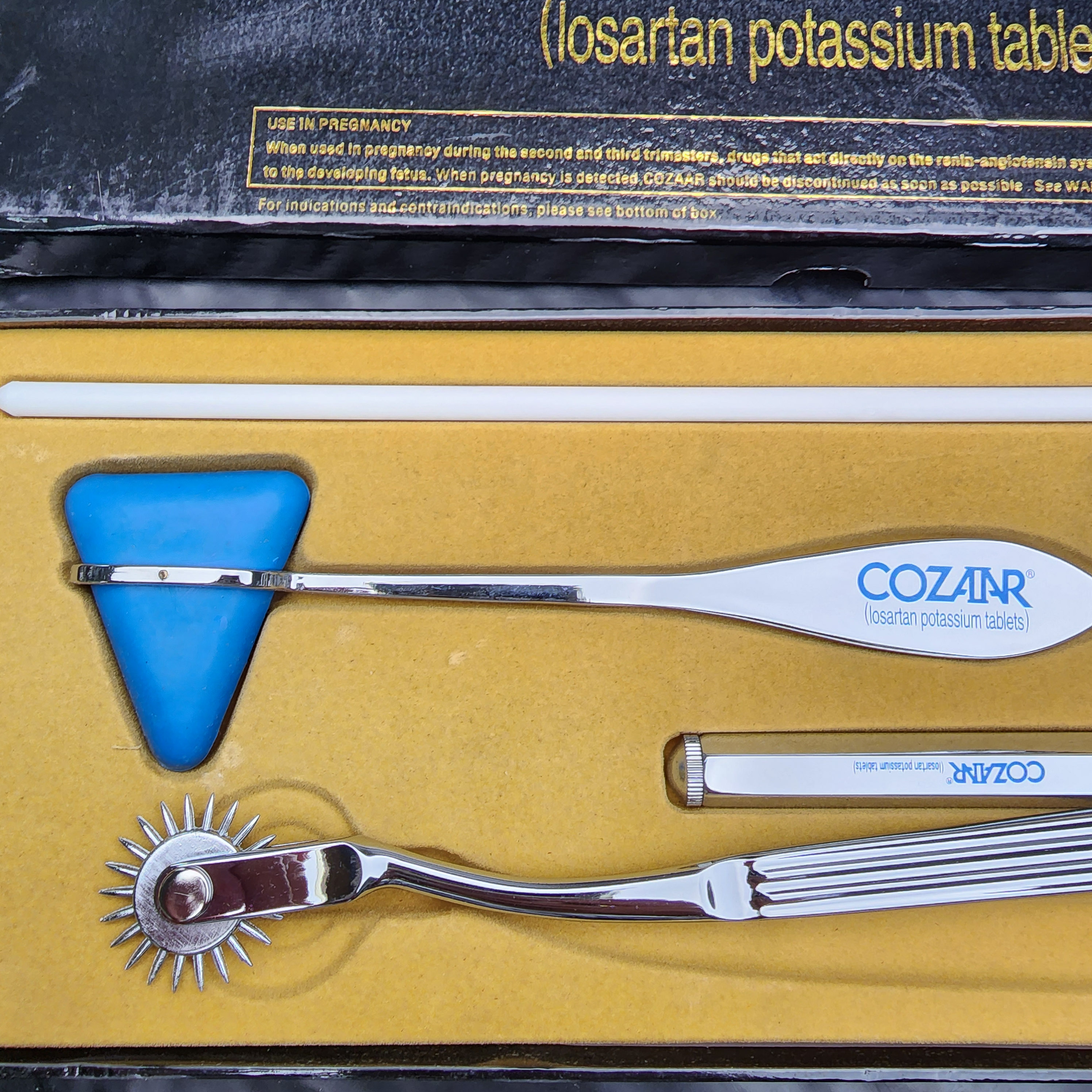 Cozaar Neurological Reflex Kit Hammer Tool Set Medical Diagnostic Doctor Tool - Picture 2 of 6