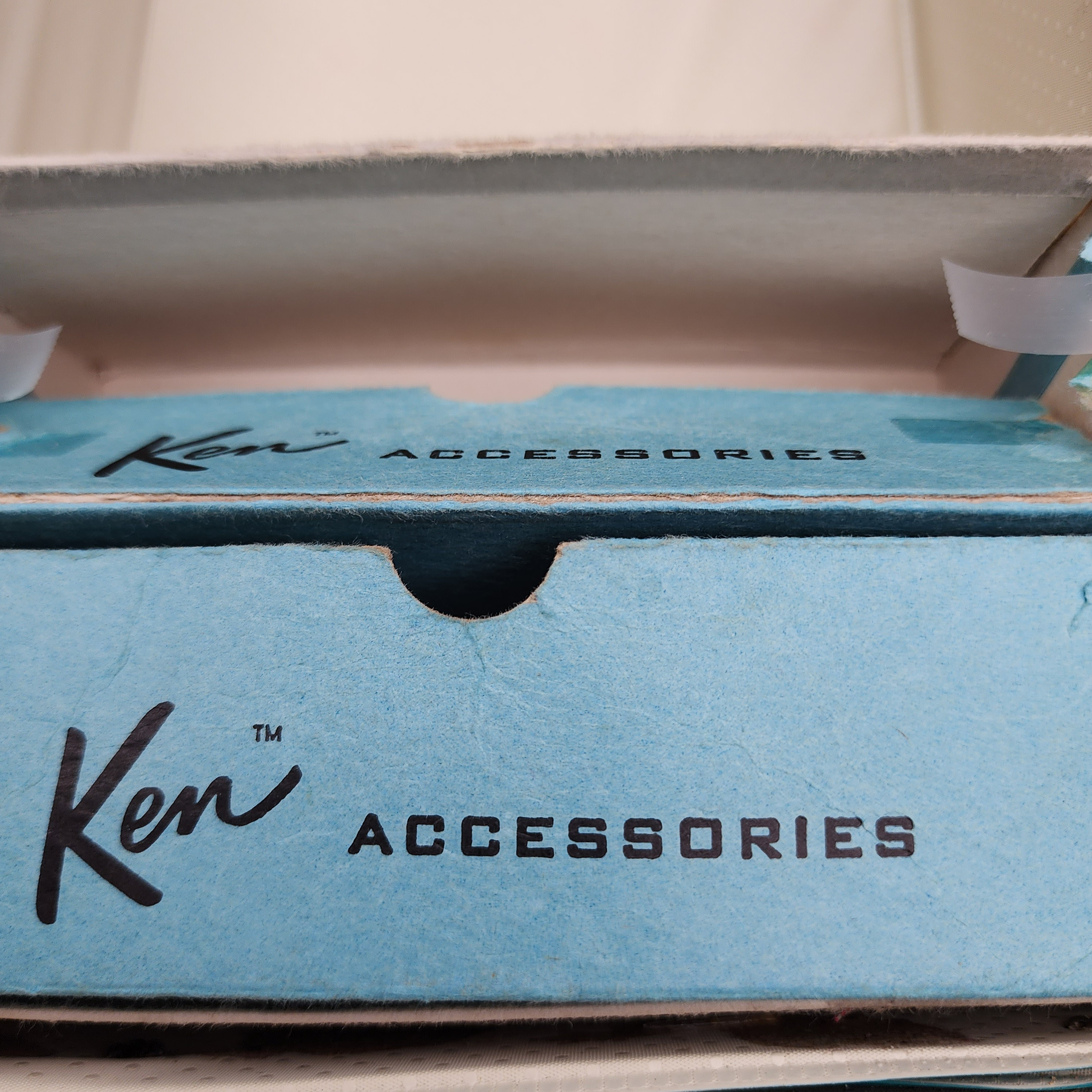 1962 Mattel Ken Wardrobe Carrying Case Barbie's Boyfriend Doll Teal Vinyl 🎁 - Picture 3 of 5