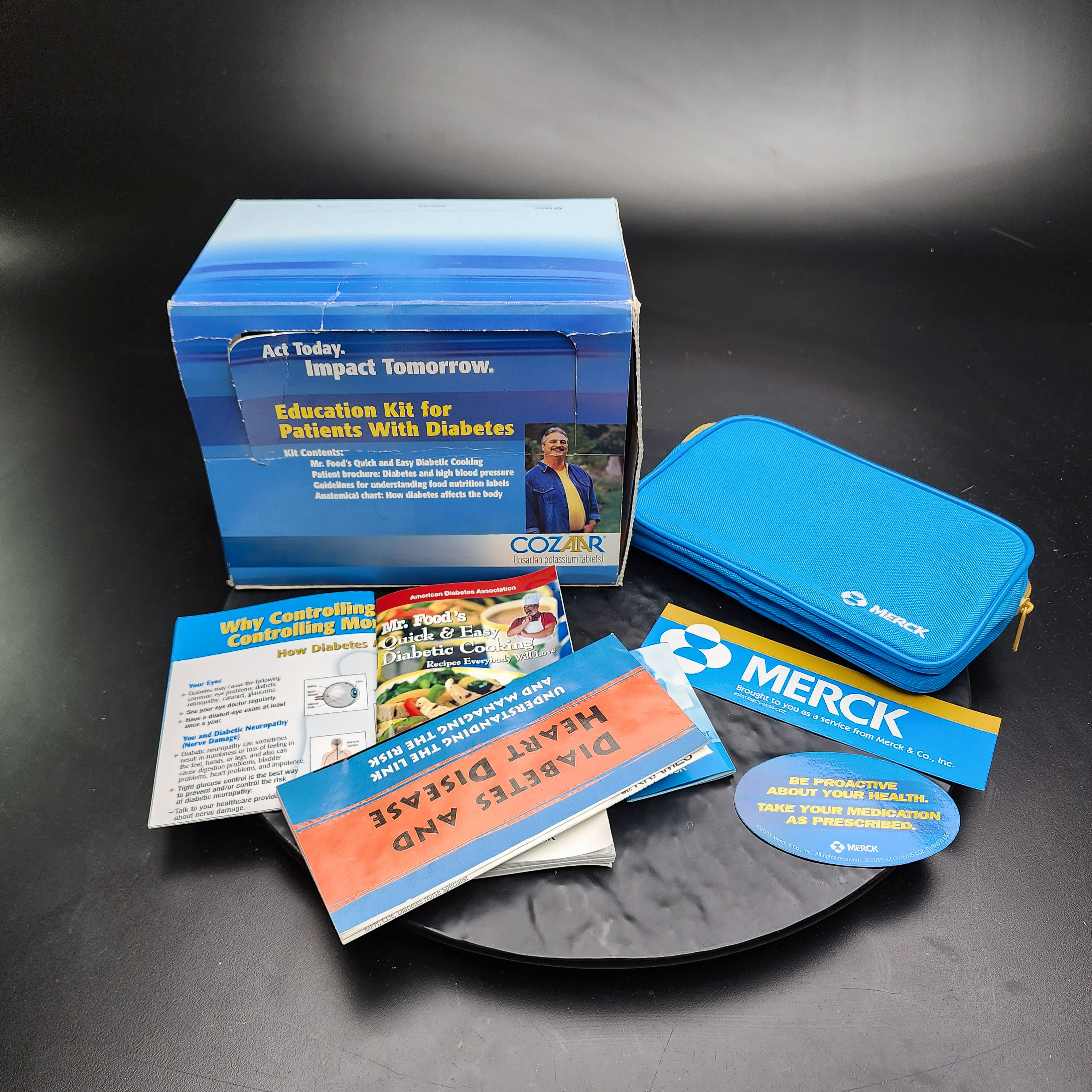 Cozaar Education Kit for Patients with Diabetes Guidelines Vintage Collectible - Picture 1 of 9